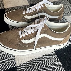 NWT Taupe Vans Sneakers Women’s Size 8/Men’s Size 6.5 Never Worn